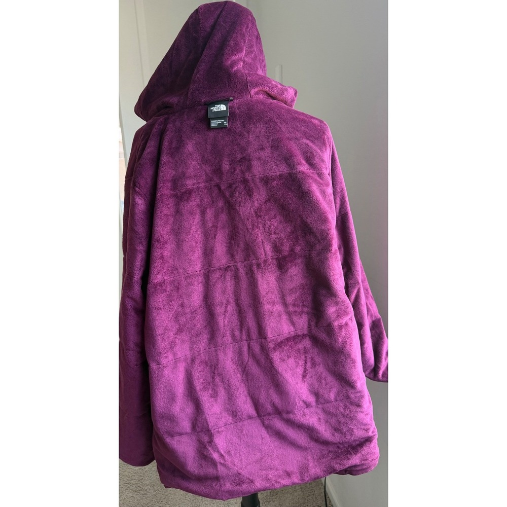 The North Face Shelbe Raschel Purple Fleece Lined Hood Jacket Coat XXL - Picture 10 of 12